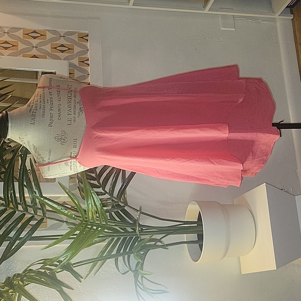 Pookie and Sebastian flowy Coral Pink camisole slip dress